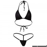 Moonasy Womens's Sex Stretchy Halter Neck Bikini Swimsuits Charming Bra and G-String Thong Beachwear Lingerie  B07CR4NGMP